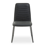 New Foundry Black Leather Effect Chair