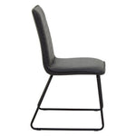 New Foundry Black Leather Effect Chair