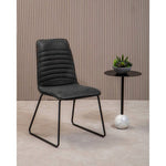 New Foundry Black Leather Effect Chair