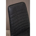 New Foundry Black Leather Effect Chair
