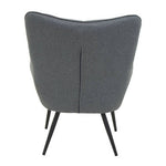 Stockholm Grey Fabric Armchair
