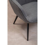 Stockholm Grey Fabric Armchair