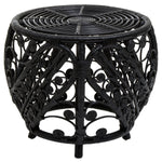 Mataram Black Natural Rattan Side Table