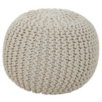 Kids Knit Cream Pouffe