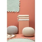 Kids Knit Cream Pouffe