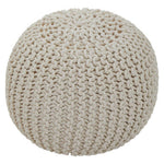 Kids Knit Cream Pouffe