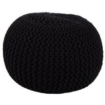 Kids Knit Black Pouffe