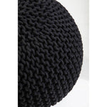 Kids Knit Black Pouffe