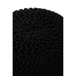 Kids Knit Black Pouffe
