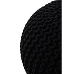 Kids Knit Black Pouffe