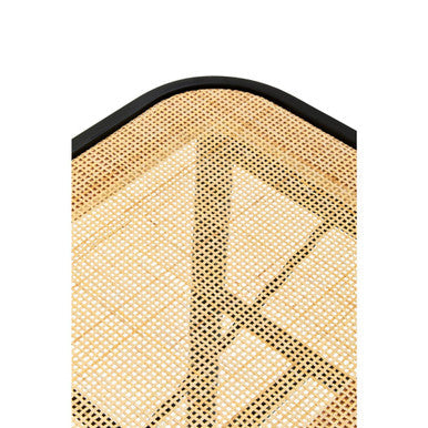 Depok Metal and Rattan Bench