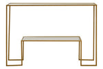 Avento Gold Finish Console Table