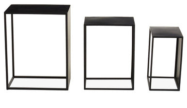 Avento Set Of Three Rectangular Nesting Tables