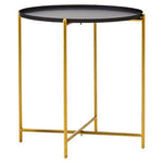 Trosa Black Top Side Table