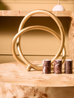 Mota Burl Wood Design Round Coffee Table