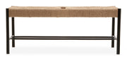 Bandar Natural Rope and Black Wood Large Bench