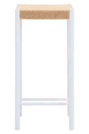 Bandar Natural Rope and White Bar Stool