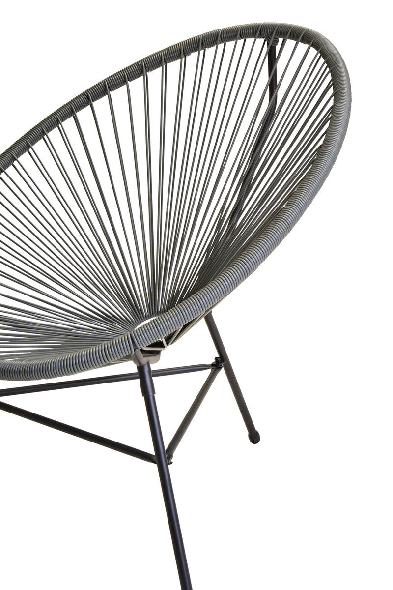 Miami Grey 3 Piece Rattan Patio Set