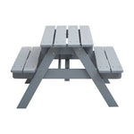 Brighton Grey Finish Wood Kids Picnic Bench