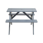 Brighton Grey Finish Wood Kids Picnic Bench