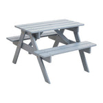 Brighton Grey Finish Wood Kids Picnic Bench
