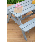 Brighton Grey Finish Wood Kids Picnic Bench