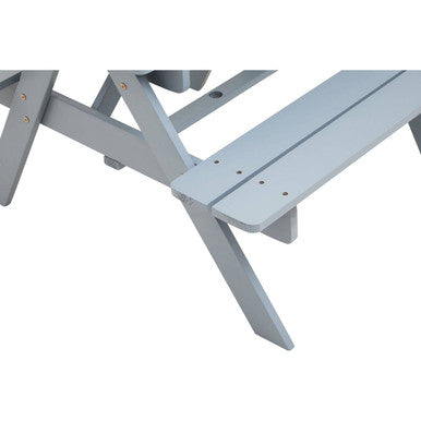 Brighton Grey Finish Wood Kids Picnic Bench