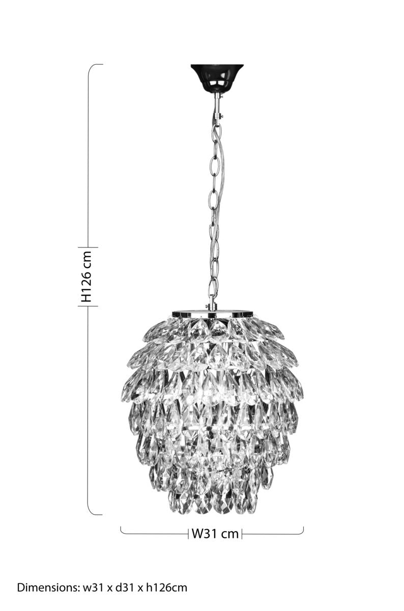 Fallon Crystal Pendant Light