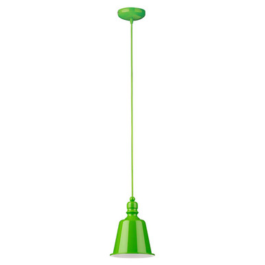 Lime Green Pagoda Pendant Light