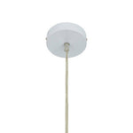 Jasper White Finish Pendant Light With Chrome Detail