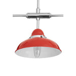 Jasper Red And Chrome 3 Light Pendant Light