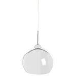 Osborn Chrome And White Inside Pendant Light