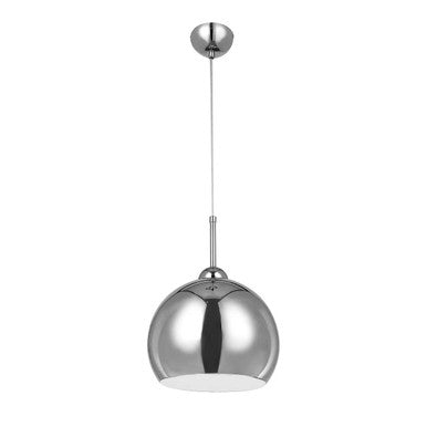 Osborn Chrome And White Inside Pendant Light