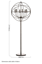 Orbital 6 Arm Floor Lamp