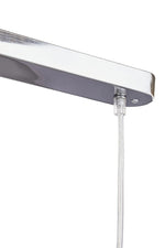 Vermont Three Shutter Grey and Chrome Shade Pendant Light