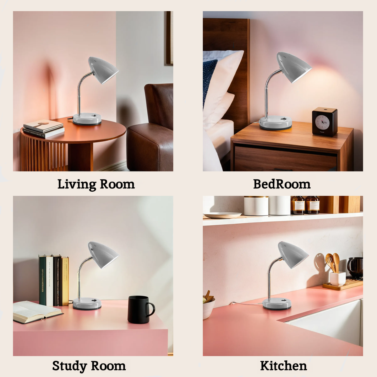 Flexi Grey Desk Lamp