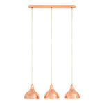 Jasper 3 Pendant Light with Copper Finish