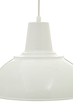 Bryen White Metal Pendant Light