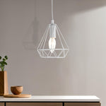 Beli White Metal Wire Pendant Light