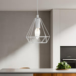 Beli White Metal Wire Pendant Light