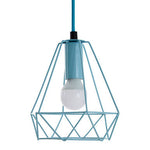 Beli Blue Metal Wire Pendant Light