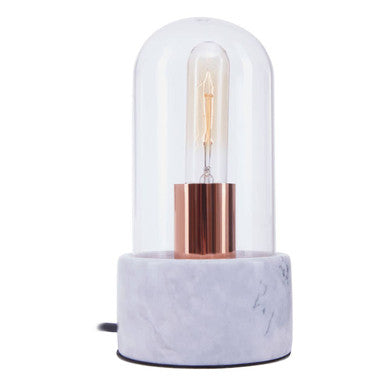 Lamonte Bell Lamp with Grey Marble Base