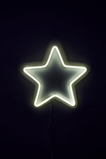 Neon Star White Light