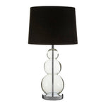 Luke Black Fabric Shade Table Lamp