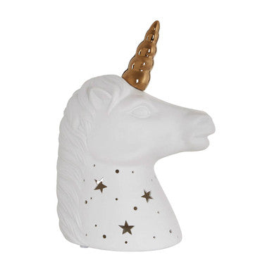 Ola Kids Unicorn with Gold Horn Ceramic Night Light