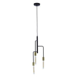 Lagona 3 Bulb Gold And Black Pendant Light