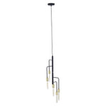 Lagona 5 Bulb Gold And Black Pendant Light