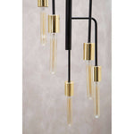 Lagona 5 Bulb Gold And Black Pendant Light