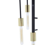 Lagona 5 Bulb Gold And Black Pendant Light
