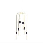 Lagona 6 Bulb Gold Finish Pendant Light